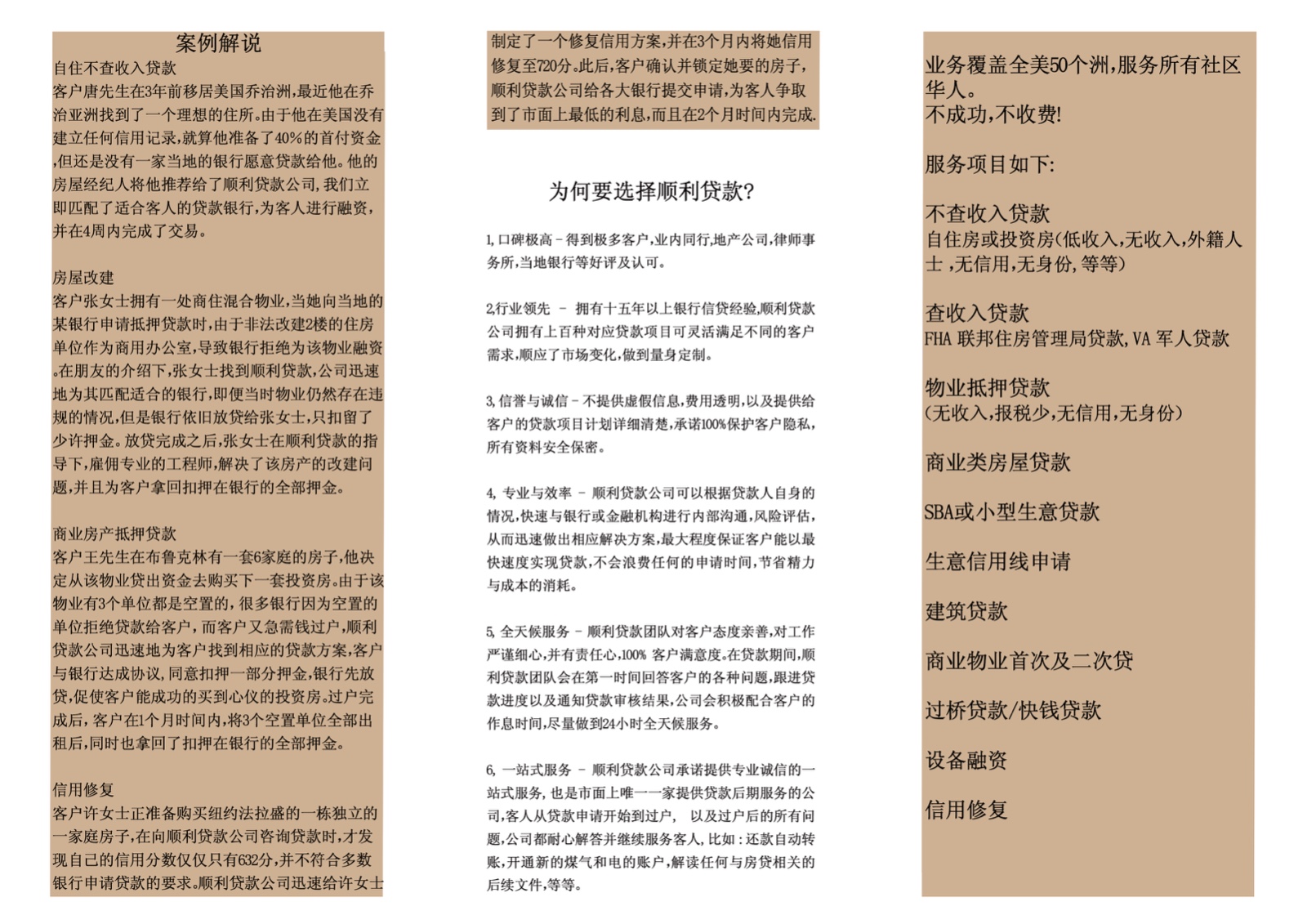 顺利贷款 首选融资和贷款咨询公司 （覆盖全美50州） 图片 3