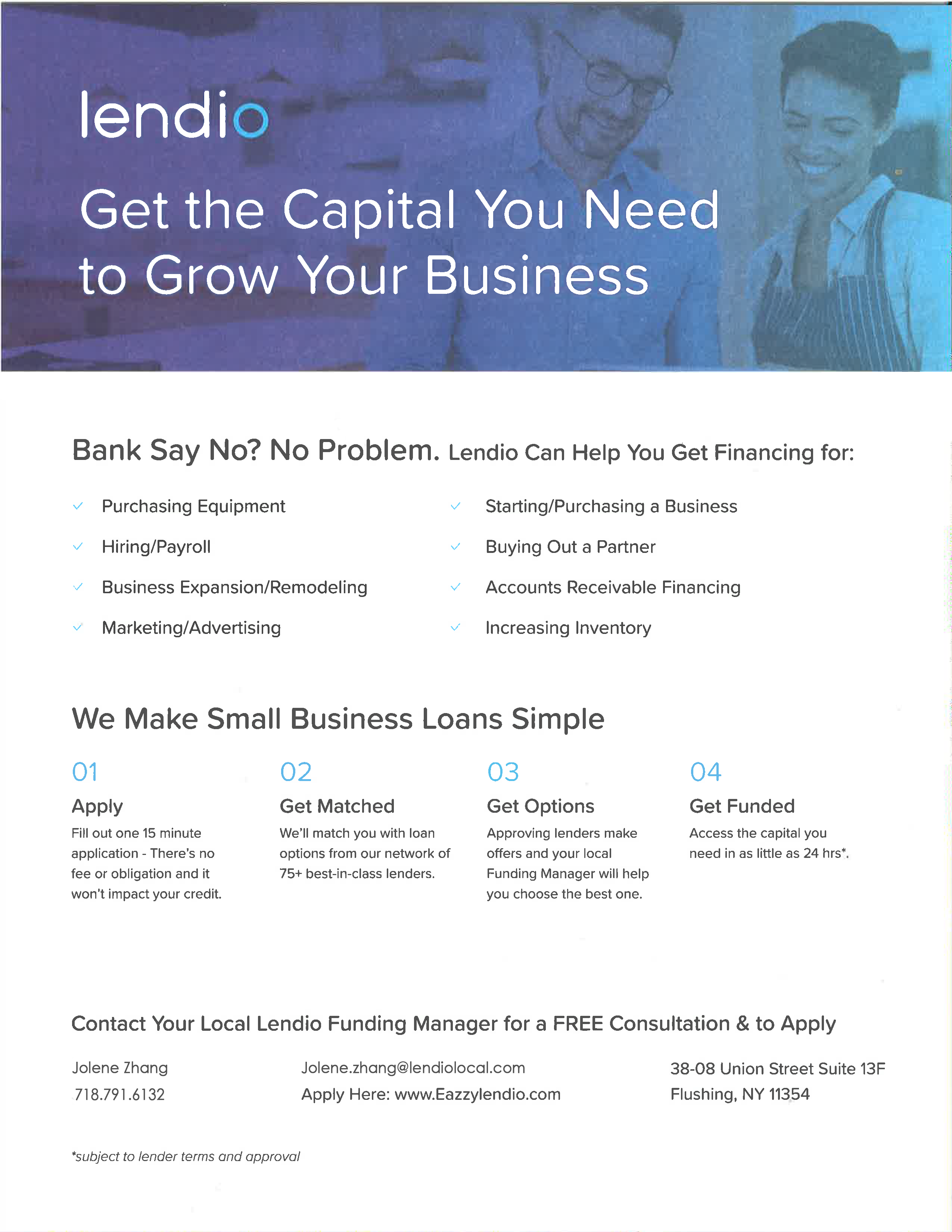 商业周转需要钱？简单四步快速放款√ 免费申请√ 图片 2