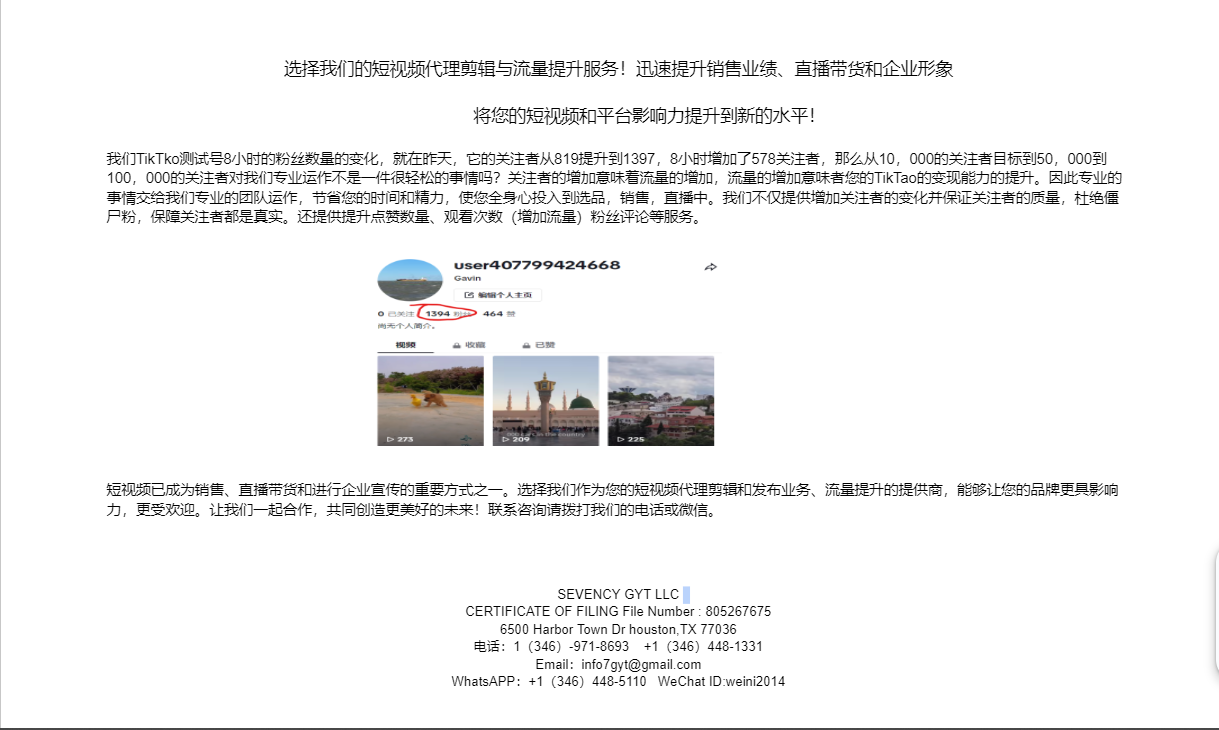 短视频代理剪辑与推广服务 休斯顿AI-网络-电脑-安防 图片 4