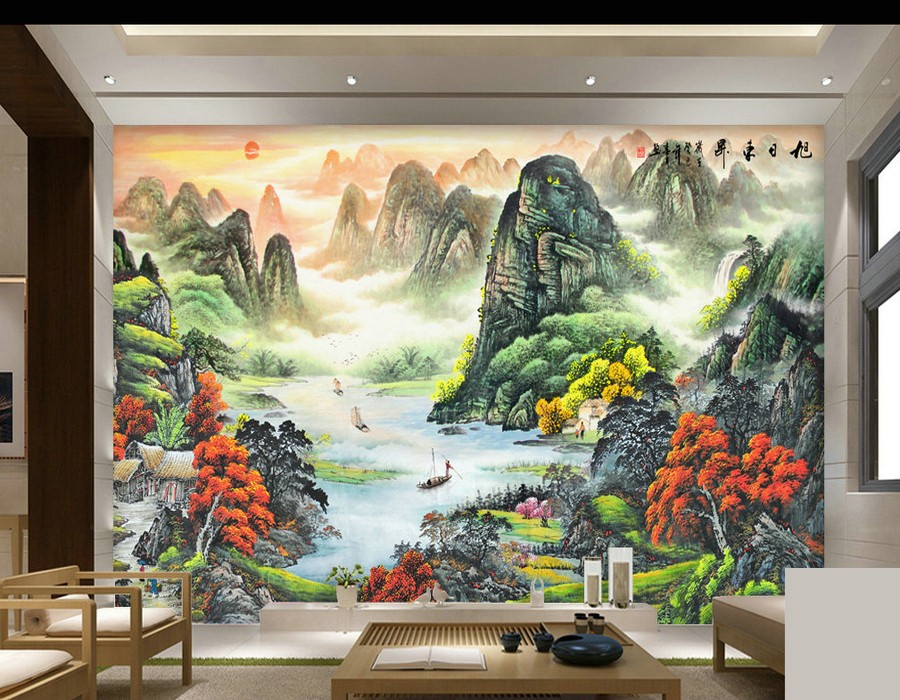 费城手绘壁画装饰，餐厅店铺手绘壁画、手绘墙绘制 图片 10