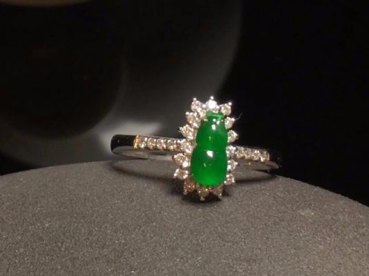 【鼎晨珠宝】x6 辣绿葫芦戒指 photo 5