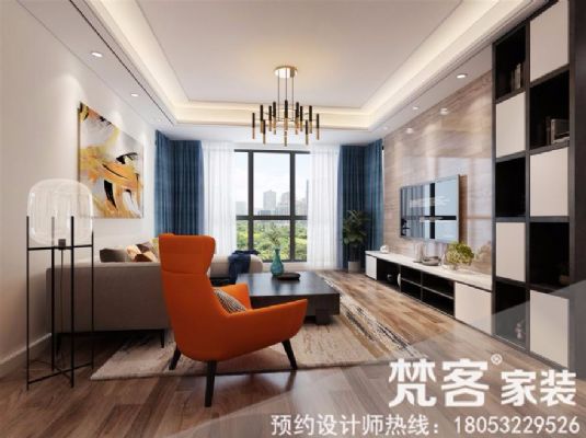 青岛龙樾湾 74㎡简约风格装修 图片 1