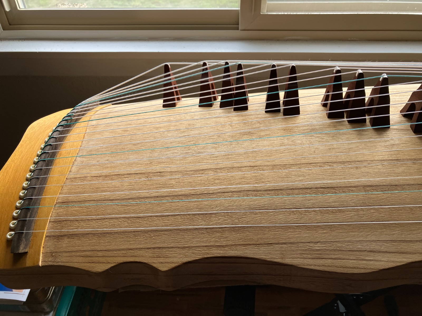 欗木九龙戏珠16弦小古筝音色明亮古香古色收藏品 [古筝] photo 5