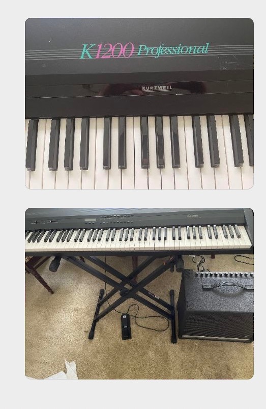 九成新电子钢琴