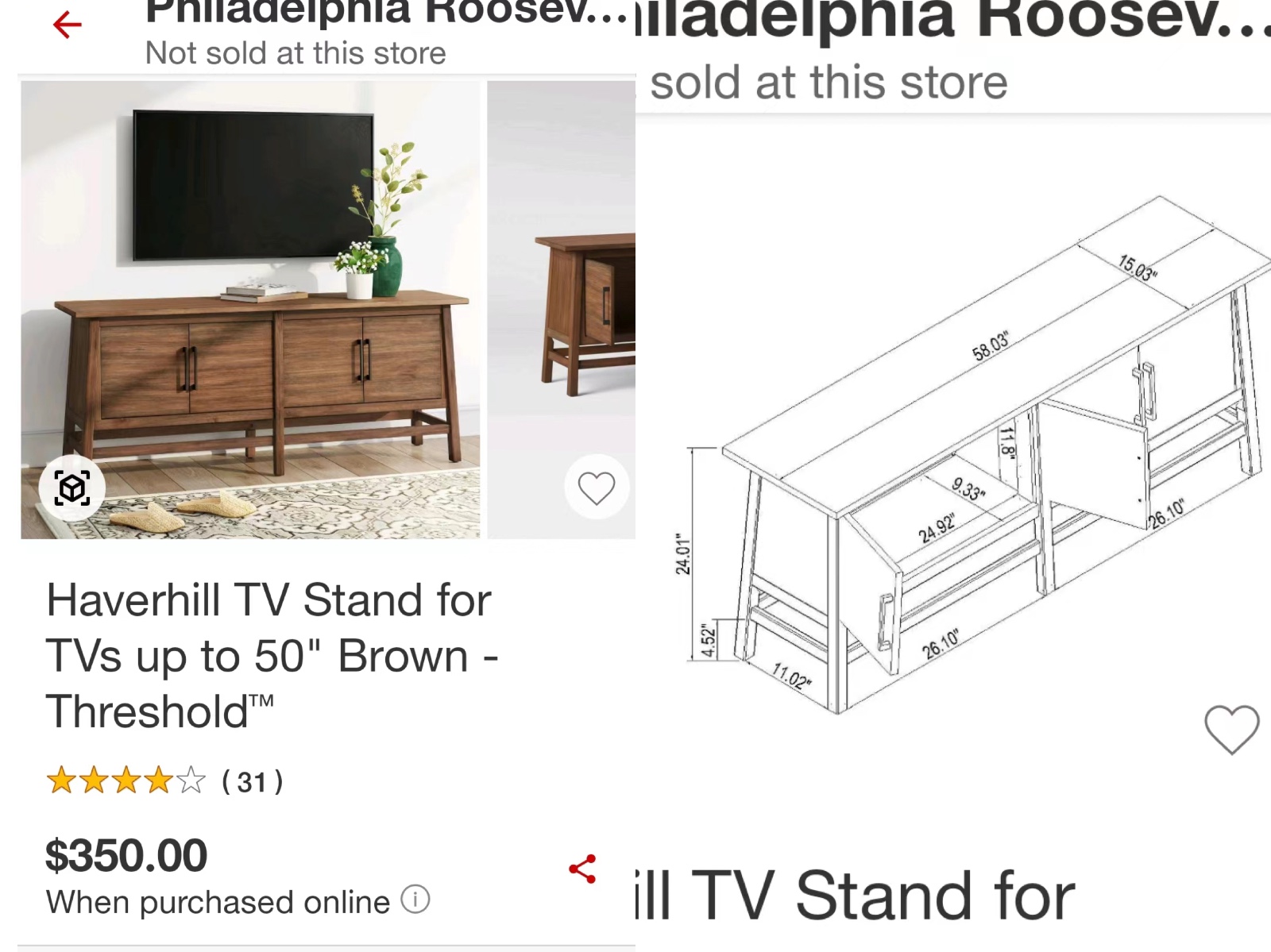 全新Target木制电视柜低价转卖 [电视柜]