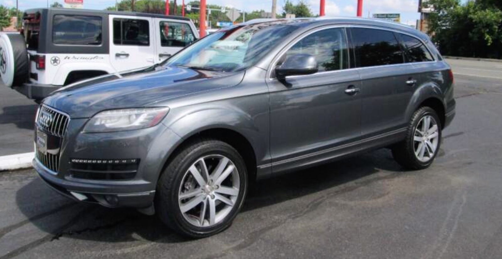 2014 Audi Q7 3.0T Quattro Premium Plus Audi SUV with seven seats, priced at 17,995 photo 2