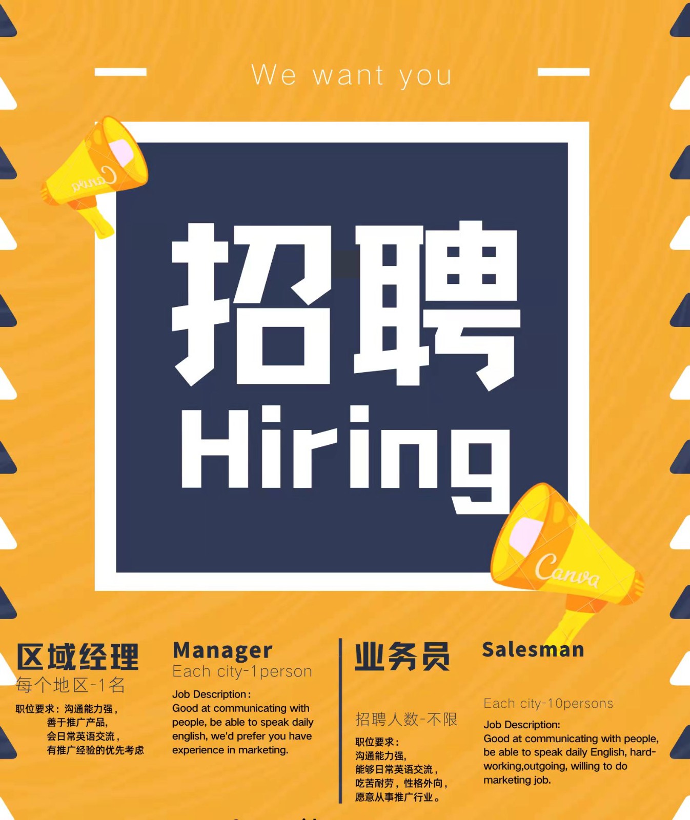 招募市场拓展专员（全职兼职均可）