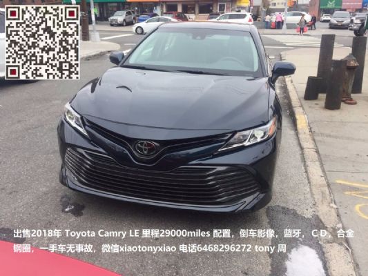 2018 Toyota Camry LE for sale with 29,000 miles