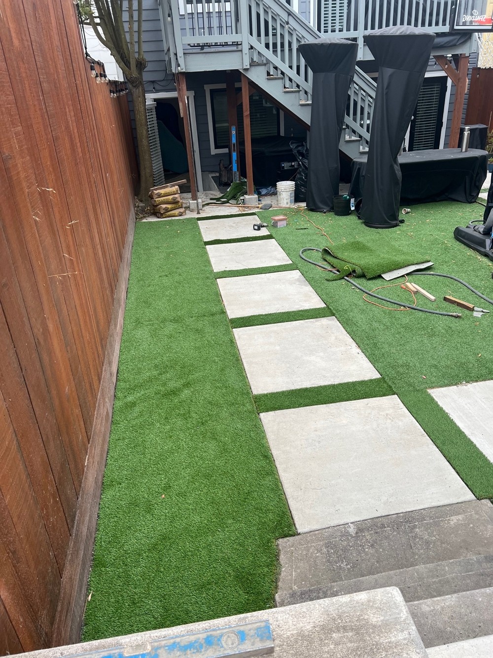 旧金山圣何塞徐记水泥 华人装修师傅 庭院改造 庭院围墙围栏 挡土墙 水泥车道 铺石砖石子 造草坪 免费上门估价