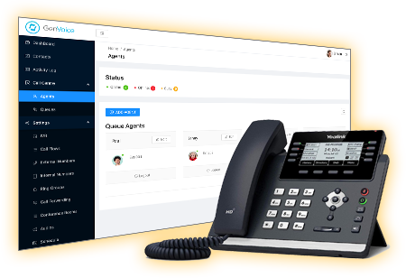 GenVoice商业电话★每月只需$14.99★免费使用Yealink话机