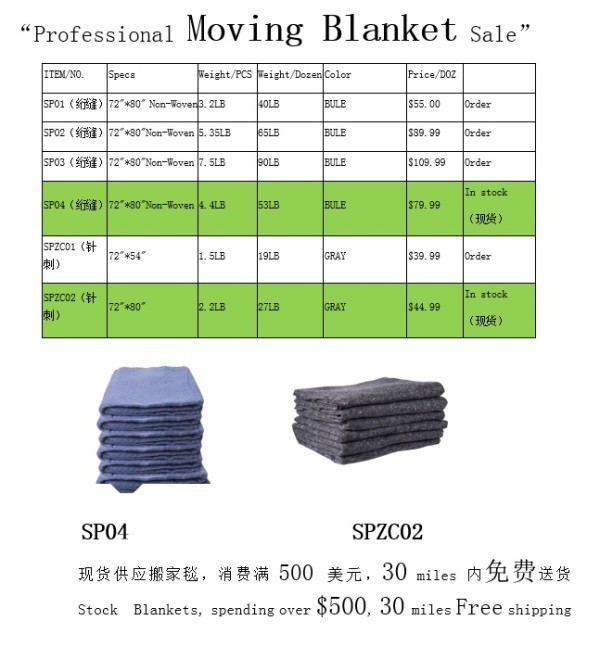 尚譽紡織(美國)有限公司─搬家毯