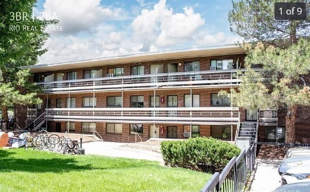 1000平尺三室一厅二卫公寓房间出租丹佛城市公园附近