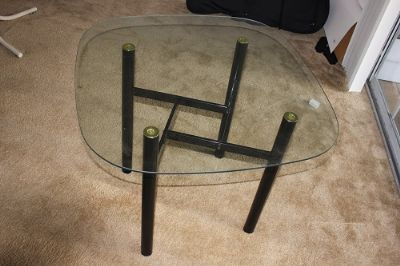 玻璃桌靣金属脚架