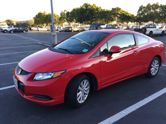 出售爱车2012 civic coupe ex model 37000迈 clean title 13,800