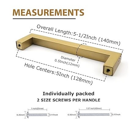 全新批发柜子拉手手把把手5 inch金色橱柜便宜DIY装修$1 t型把手single hole [拉手]