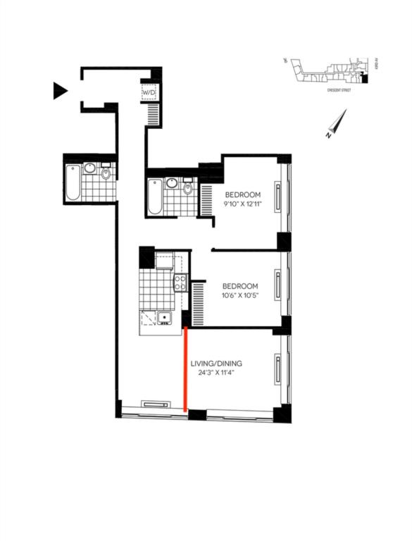 【LIC】高端大楼 大面积studio 2488