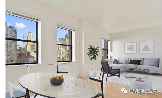 【可年付】曼哈顿帝国大厦边上 电梯门卫公寓