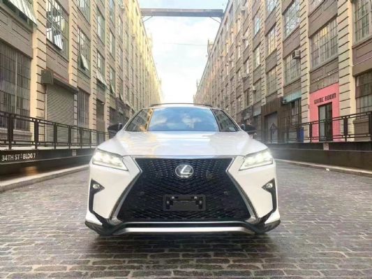 2018 Lexus RX350 white outside and red inside Fsport