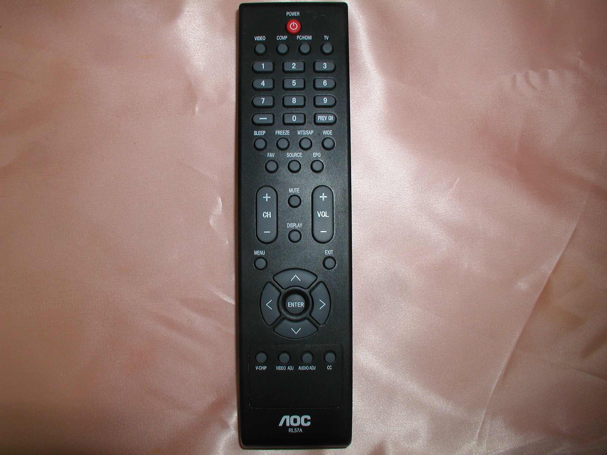 Second hand remote control AOC RL57A