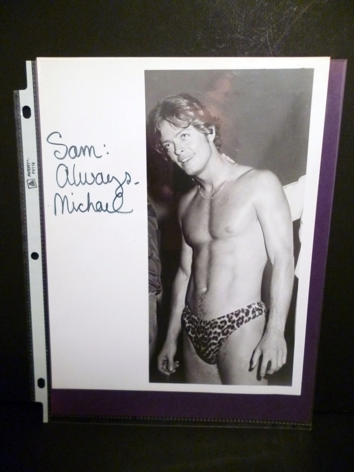 Authentic 8x10 Black/White Color Photograph Signed by Movie Star