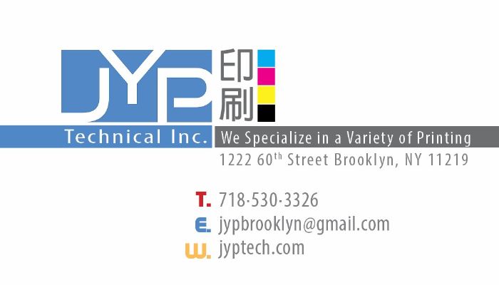 JYP Technical Inc. 专业印刷设计