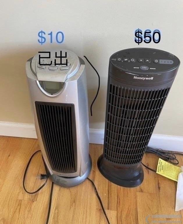 Electric fans and heaters [Electric heater fans]