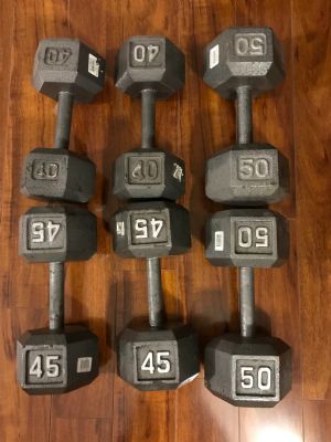 40, 45, 50 lbs 哑铃出售
