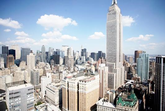 纽约曼哈顿中城 豪华酒店式 公寓 一房一厅自带洗衣机