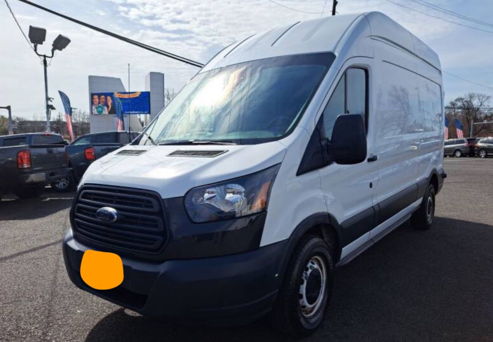 2018 Ford Transit 250 high-roof truck, priced at 29,950