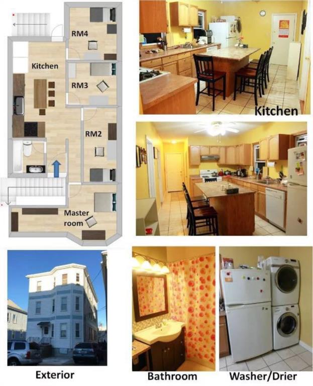 【Malden】4 bedrooms and 1 living room, no agency fees!